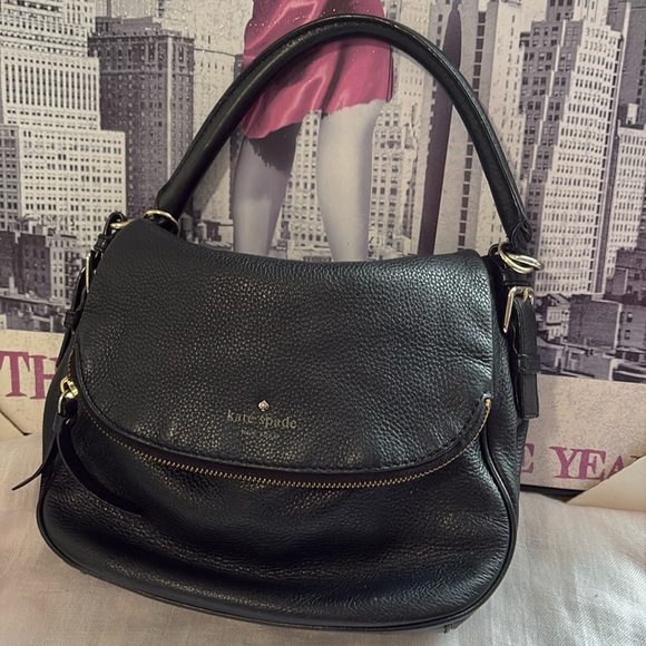 kate Spade black 🌹crossbody/ shoulder bag EUC - Picture 2 of 14